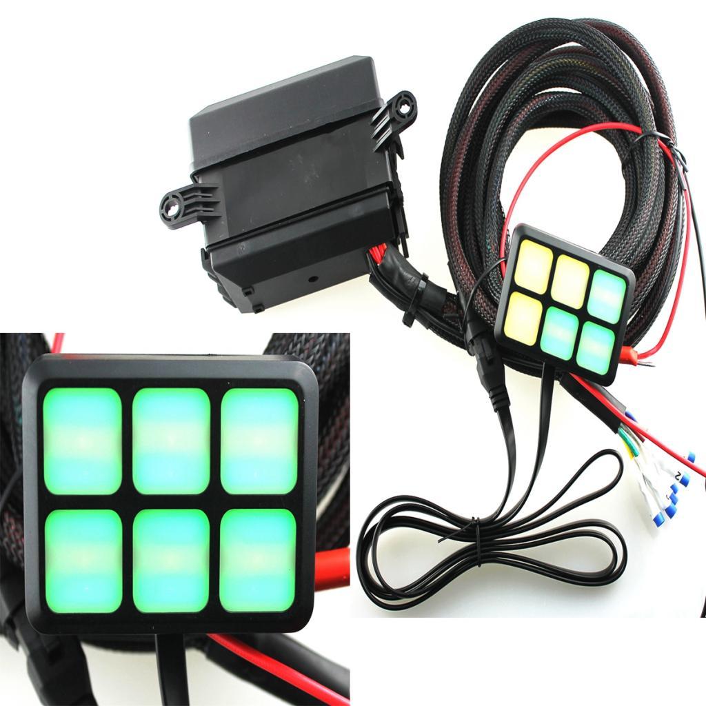 ⚡️Buy Maxbell DC 12V-24V 6-Gang On-Off Touch Switch Panel With Relay ...