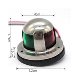 DC 12V Boat Marine Yacht LED Bow Lighting Red & Green 2 In 1 Navigation Light - Aladdin Shoppers