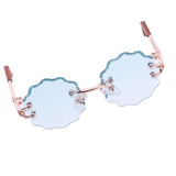 Doll Accessories Wavy Trim Eye Glasses Eyewear for 12'' Blythe Azone Dolls Golden Frame - Aladdin Shoppers