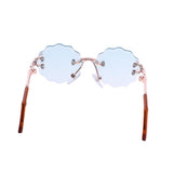 Doll Accessories Wavy Trim Eye Glasses Eyewear for 12'' Blythe Azone Dolls Golden Frame - Aladdin Shoppers