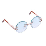Doll Accessories Wavy Trim Eye Glasses Eyewear for 12'' Blythe Azone Dolls Golden Frame - Aladdin Shoppers