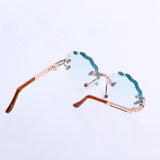 Doll Accessories Wavy Trim Eye Glasses Eyewear for 12'' Blythe Azone Dolls Golden Frame - Aladdin Shoppers