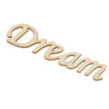 Dream Wooden Craft Cut Wooden Pieces Card Making DIY Art Home Wall Decor - Aladdin Shoppers