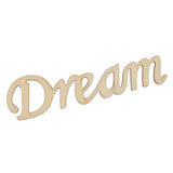 Dream Wooden Craft Cut Wooden Pieces Card Making DIY Art Home Wall Decor - Aladdin Shoppers
