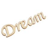 Dream Wooden Craft Cut Wooden Pieces Card Making DIY Art Home Wall Decor - Aladdin Shoppers