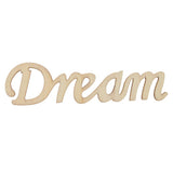 Dream Wooden Craft Cut Wooden Pieces Card Making DIY Art Home Wall Decor - Aladdin Shoppers