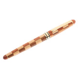 Durable Rosewood Grid Gel Pen Rollerball Pen Gift Souvenir Writing Equipment 5.7inch - Aladdin Shoppers