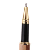 Durable Rosewood Grid Gel Pen Rollerball Pen Gift Souvenir Writing Equipment 5.7inch - Aladdin Shoppers