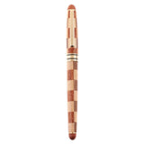 Durable Rosewood Grid Gel Pen Rollerball Pen Gift Souvenir Writing Equipment 5.7inch - Aladdin Shoppers