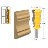 Elaborate Large Crown Molding Router Bit - 1/2'' Shank Woodworking Cutter - Aladdin Shoppers