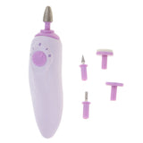 Electric Acrylic Nail Art File Drill 5 Bit Heads Grinding Set Manicure Pedicure Polishing Tools - Aladdin Shoppers