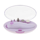 Electric Acrylic Nail Art File Drill 5 Bit Heads Grinding Set Manicure Pedicure Polishing Tools - Aladdin Shoppers