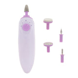 Electric Acrylic Nail Art File Drill 5 Bit Heads Grinding Set Manicure Pedicure Polishing Tools - Aladdin Shoppers
