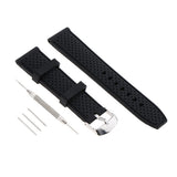 Elegant Charm Unisex Silicone Watchband Stainless Steel Buckle 22mm - Aladdin Shoppers