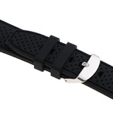 Elegant Charm Unisex Silicone Watchband Stainless Steel Buckle 22mm - Aladdin Shoppers