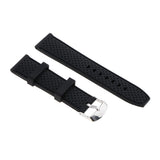 Elegant Charm Unisex Silicone Watchband Stainless Steel Buckle 22mm - Aladdin Shoppers