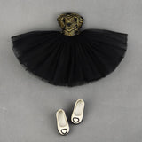 Elegant Garments Tube Top Dress Wedding Gown Outfits for 1/4 BJD Girl Dolls Dress Up (Black) - Aladdin Shoppers