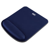 Ergonomic Mouse Pad With Wrist Gel Support For Laptop Non-slip Rubber Blue - Aladdin Shoppers