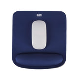 Ergonomic Mouse Pad With Wrist Gel Support For Laptop Non-slip Rubber Blue - Aladdin Shoppers