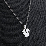 Fashion Cute Squirrel Pendant Silver Necklace Women Jewelry Accessory - Aladdin Shoppers