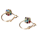Maxbell Fashion Jewelry Rhinestone Crystal Ball Studs Earrings Set For Women