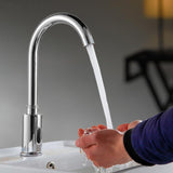 Faucet Sensor Bathroom Automatic Hands Touch Free Water Saving Electric Water Tap Basin Faucets - Aladdin Shoppers