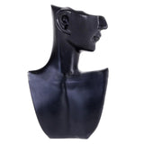 Maxbell Female Fashion Jewelry Head Mannequin Bust Display, Resin Material, Black