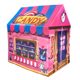 Foldable Sweet House Themed Tent Playhouse for Kids Indoor Outdoor Play, 36.6''L x 28''W x 40'' - Aladdin Shoppers