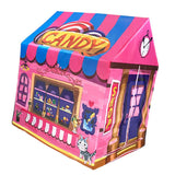 Foldable Sweet House Themed Tent Playhouse for Kids Indoor Outdoor Play, 36.6''L x 28''W x 40'' - Aladdin Shoppers