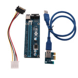Graphics Card PCI-E 1X to 16X Riser Card with USB Cable & Power Supply Cord - Aladdin Shoppers