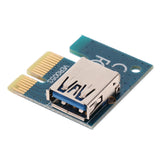 Graphics Card PCI-E 1X to 16X Riser Card with USB Cable & Power Supply Cord - Aladdin Shoppers