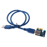 Graphics Card PCI-E 1X to 16X Riser Card with USB Cable & Power Supply Cord - Aladdin Shoppers