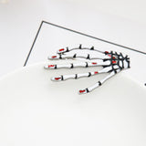 Halloween Jewelry Gifts Vintage Gothic Antique Silver Ghost Skeleton Hand Brooch Pin - Aladdin Shoppers