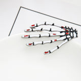 Halloween Jewelry Gifts Vintage Gothic Antique Silver Ghost Skeleton Hand Brooch Pin - Aladdin Shoppers