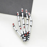 Halloween Jewelry Gifts Vintage Gothic Antique Silver Ghost Skeleton Hand Brooch Pin - Aladdin Shoppers