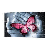 Handmade Diamond Embroidery, Butterfly in the Palm designs, Full Drill, Rhinestone, 5D, DIY Diamond Painting Kit ,Cross Stitch, Diamond Art Craft Painitng, Home Wall Decoration - Aladdin Shoppers