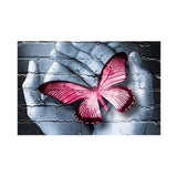 Handmade Diamond Embroidery, Butterfly in the Palm designs, Full Drill, Rhinestone, 5D, DIY Diamond Painting Kit ,Cross Stitch, Diamond Art Craft Painitng, Home Wall Decoration - Aladdin Shoppers