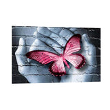 Handmade Diamond Embroidery, Butterfly in the Palm designs, Full Drill, Rhinestone, 5D, DIY Diamond Painting Kit ,Cross Stitch, Diamond Art Craft Painitng, Home Wall Decoration - Aladdin Shoppers