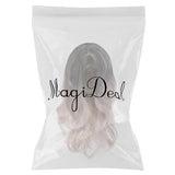Heat Resistant Fiber Hair Dark Root Ombre Synthetic Lace Front Wig for Women - Aladdin Shoppers