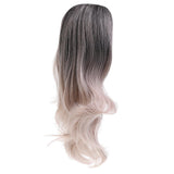 Heat Resistant Fiber Hair Dark Root Ombre Synthetic Lace Front Wig for Women - Aladdin Shoppers