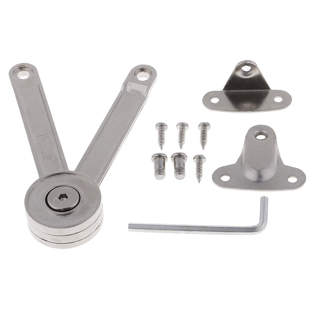Heavy Duty Lid Support Hinge Lid Stay with Soft Close Toy Box Hinge Support Drop Lids of Cabinets Cupboard Meter Box Wall Hiding Decor Picture Frames - Aladdin Shoppers