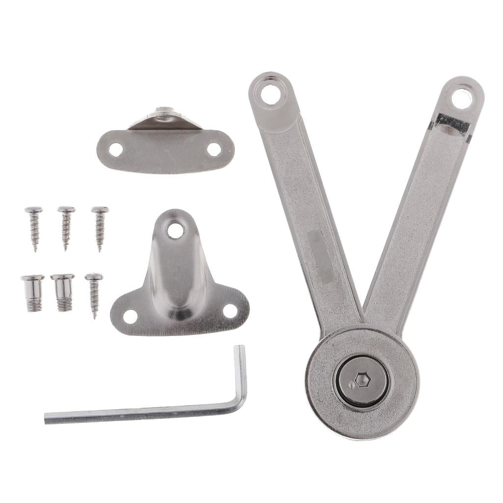 Heavy Duty Lid Support Hinge Lid Stay with Soft Close Toy Box Hinge Support Drop Lids of Cabinets Cupboard Meter Box Wall Hiding Decor Picture Frames - Aladdin Shoppers