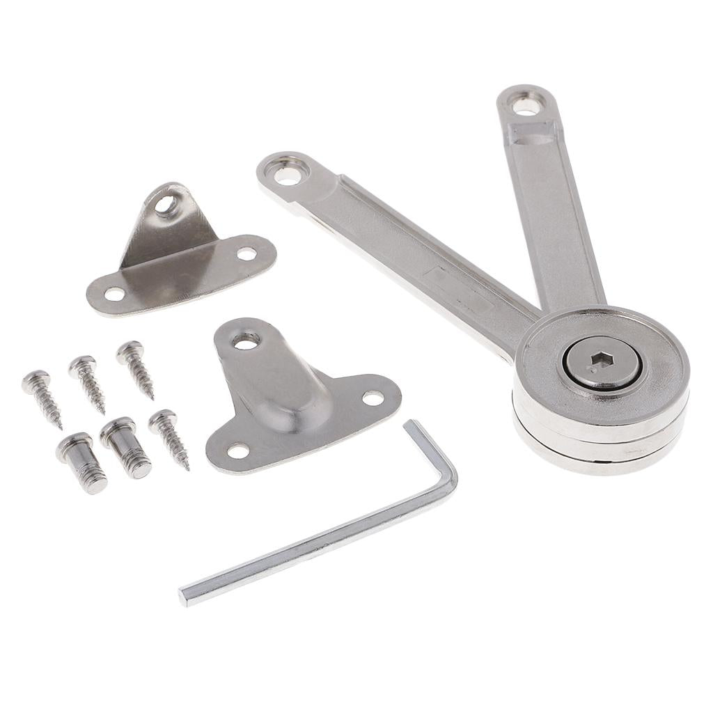 Heavy Duty Lid Support Hinge Lid Stay with Soft Close Toy Box Hinge Support Drop Lids of Cabinets Cupboard Meter Box Wall Hiding Decor Picture Frames - Aladdin Shoppers