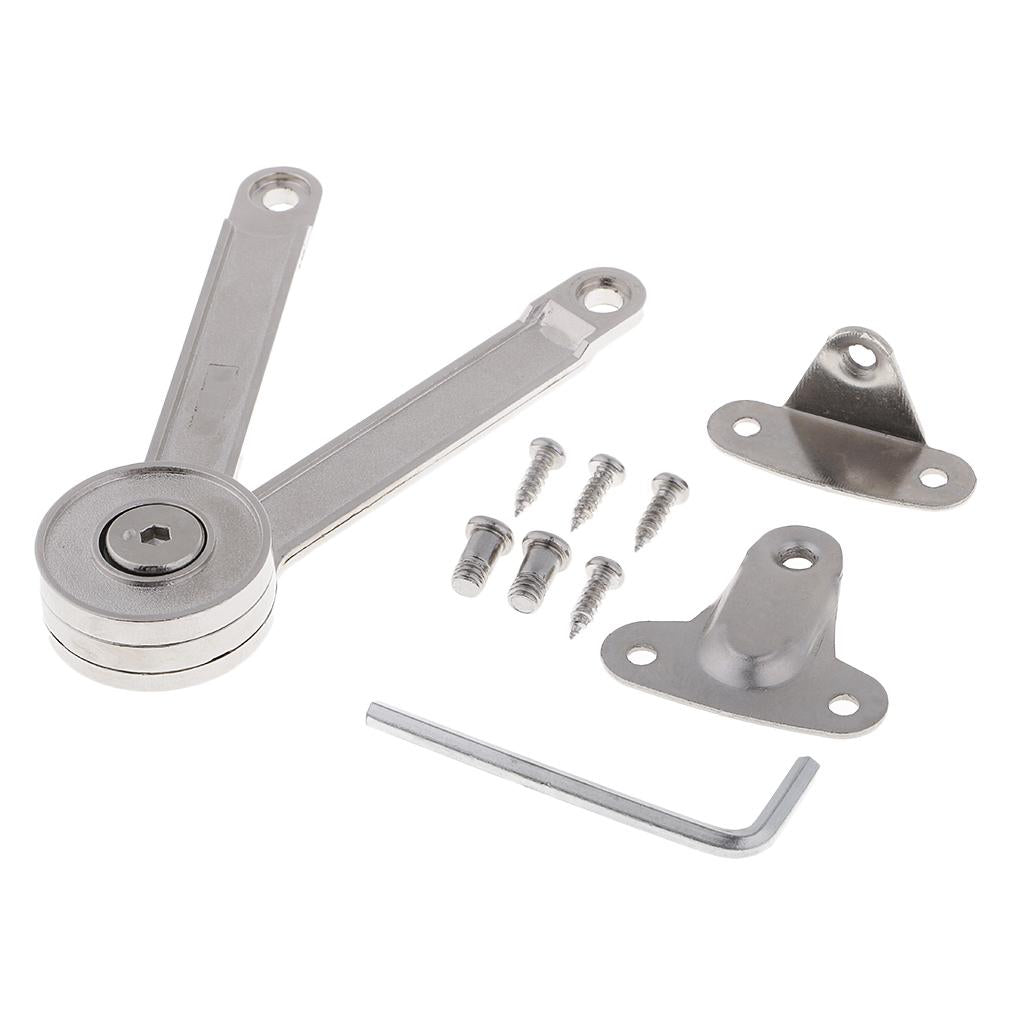 Heavy Duty Lid Support Hinge Lid Stay with Soft Close Toy Box Hinge Support Drop Lids of Cabinets Cupboard Meter Box Wall Hiding Decor Picture Frames - Aladdin Shoppers