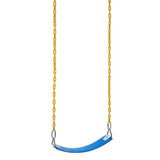 Heavy Duty Safety Iron Swing Link Chain Rope with 2 Clip Snap Hook Connectors Garden & Patio Swing Accessory 1.5M Blue - Aladdin Shoppers
