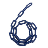 Heavy Duty Safety Iron Swing Link Chain Rope with 2 Clip Snap Hook Connectors Garden & Patio Swing Accessory 1.5M Blue - Aladdin Shoppers