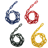 Heavy Duty Safety Iron Swing Link Chain Rope with 2 Clip Snap Hook Connectors Garden & Patio Swing Accessory 1.5M Blue - Aladdin Shoppers