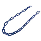 Heavy Duty Safety Iron Swing Link Chain Rope with 2 Clip Snap Hook Connectors Garden & Patio Swing Accessory 1.5M Blue - Aladdin Shoppers