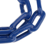 Heavy Duty Safety Iron Swing Link Chain Rope with 2 Clip Snap Hook Connectors Garden & Patio Swing Accessory 1.5M Blue - Aladdin Shoppers