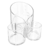 High Quality 3 Sections Large Wavy Acrylic Makeup Brush and Cosmetic Organizer Holder - Aladdin Shoppers